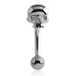 Tulsa Body Jewelry Skull Stainless Eyebrow Barbell Bracelets