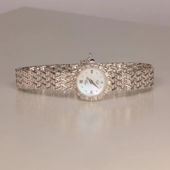 Watches Moriartys Gem Art 14K White Gold and Diamond Michael Anthony Watch