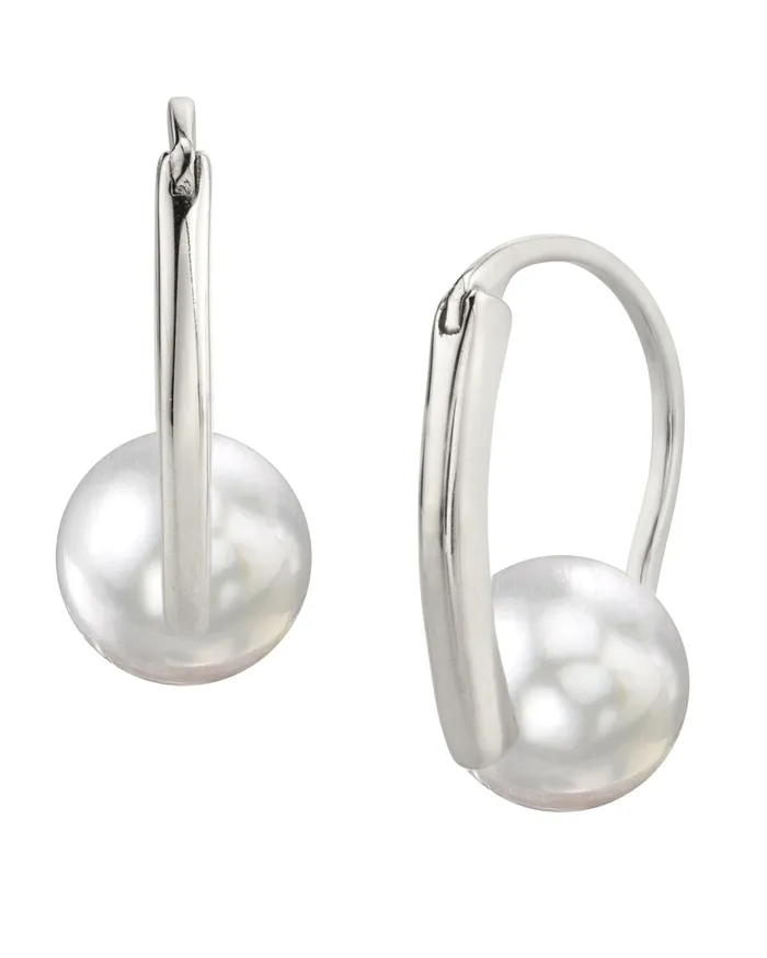 White South Sea Pearl Entice Dangle Earrings SPT Earrings