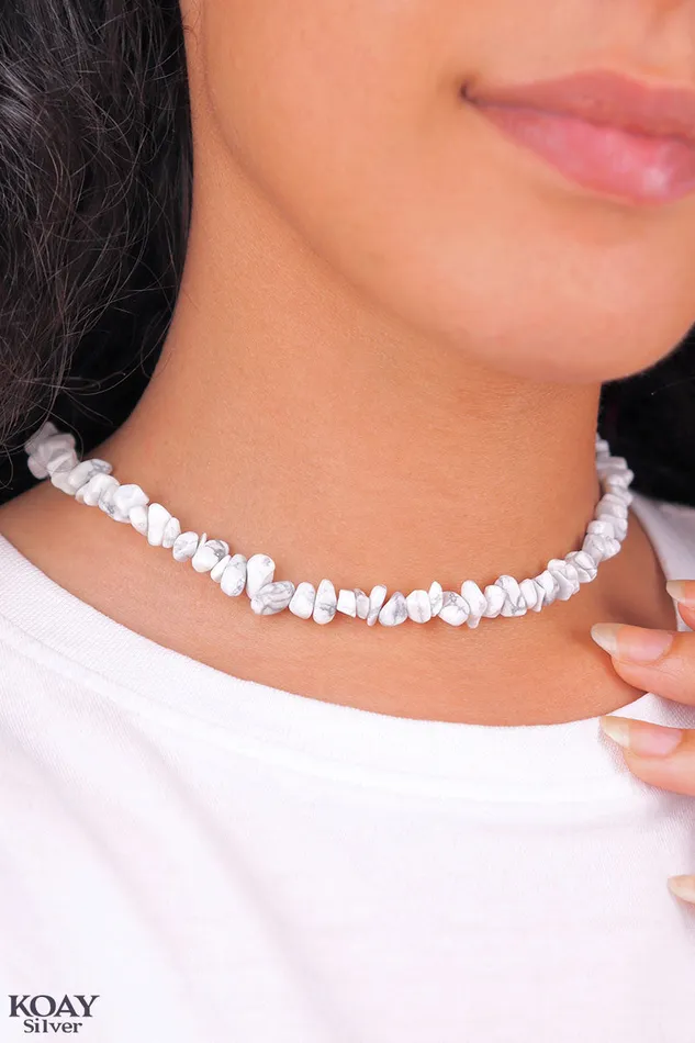 White Stones Necklace 02 KOAY Silver Store Necklaces
